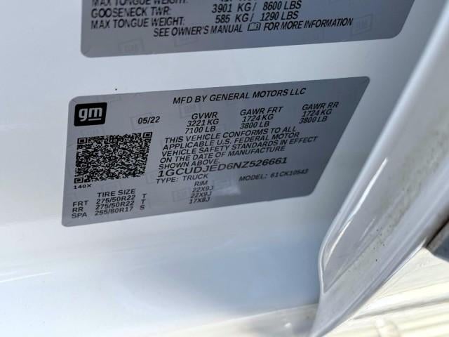 2022 Chevrolet Silverado 1500 Crew Cab Short Box 4-Wheel Drive High Country