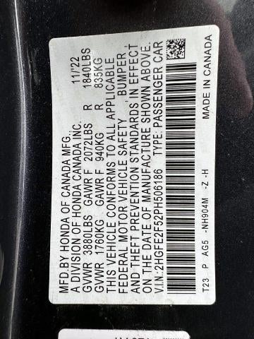 2023 Honda Civic Sedan Sport CVT