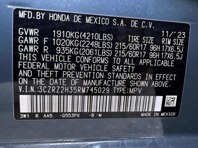 2024 Honda HR-V LX AWD CVT