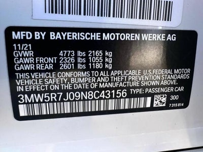 2022 BMW 330i xDrive Sedan North America