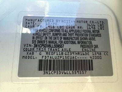 2020 Nissan Kicks SR FWD