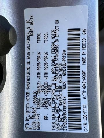2018 Toyota Tacoma TRD Off Road Double Cab 6' Bed V6 4x4 AT (Natl)