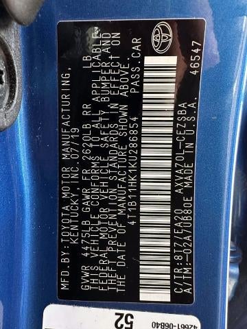 2019 Toyota Camry SE Auto (Natl)