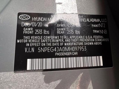 2021 Hyundai SONATA SE 2.5L